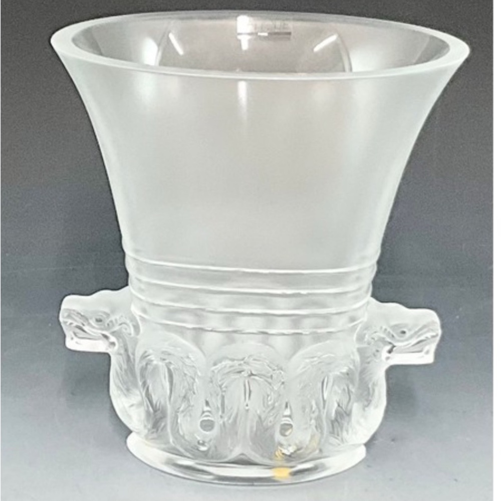 Lalique Aztec Glass Vase